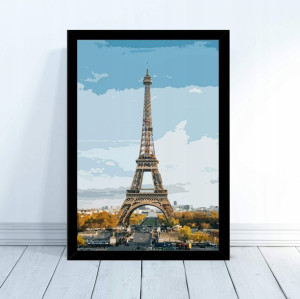 Plakat 'Wieża Eiffla' w ramie 30x40cm rama