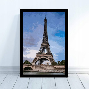 Plakat 'Wieża Eiffla' w ramie 30x40cm rama