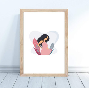 Plakat Ciąża prezent świąteczny dla mamy 30x40cm