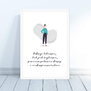 Plakat dla lekarki gabinet cytat 30x40cm prezent