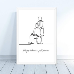 Plakat dla Lekarza Lekarki 30x40cm Gabinet prezent