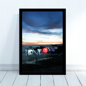 Plakat Dzień Kobiet I love you 30x40 prezent