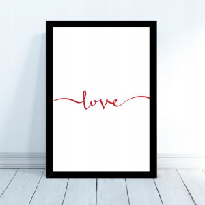 Plakat Dzień Kobiet love miłość 30x40 prezent