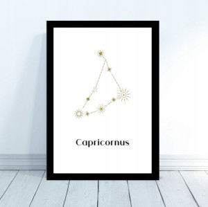 Plakat Znak Zodiaku Gwiazdozbiór Koziorożec 30x40