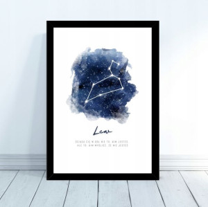Plakat Znak Zodiaku Lew Dzień Kobiet 30x40 Prezent