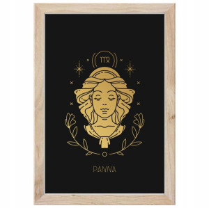 Plakat znak zodiaku Panna 30x40 cm prezent