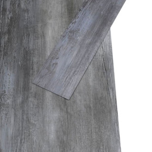 SAMOPRZYLEPNE PANELE PODŁOGOWE, WINYLOWE PVC, 5,02 m², 2 mm, lśniący szary