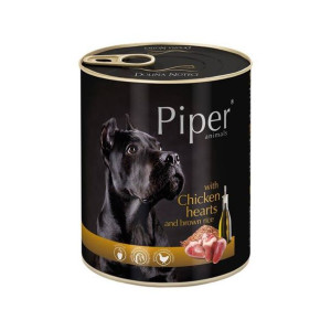 DOLINA NOTECI Piper dla psa z sercami kurczaka i ryżem brązowym 800g