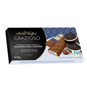 Maitre Truffout Czekoladki Grazioso Cocoa Biscuit 98g
