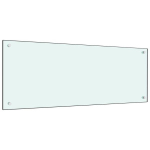 SZKLANY PANEL OCHRONNY DO KUCHNI BIAŁY, 100 x 40 cm, szkło hartowane
