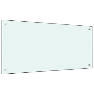 SZKLANY PANEL OCHRONNY DO KUCHNI BIAŁY, 120 x 60 cm, szkło hartowane