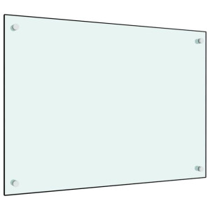 SZKLANY PANEL OCHRONNY DO KUCHNI BIAŁY 70 x 50 cm, szkło hartowane