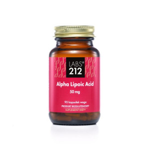Labs212 Alpha Lipoic Acid 50 mg / kwas Alfa-liponowy chelatacja (90 kaps.)