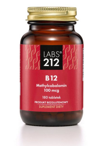 Labs212 B12 Methylcobalamin 100 mcg (180 tabl.)