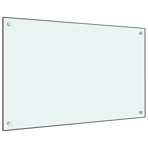 SZKLANY PANEL OCHRONNY DO KUCHNI BIAŁY 80 x 50 cm, szkło hartowane