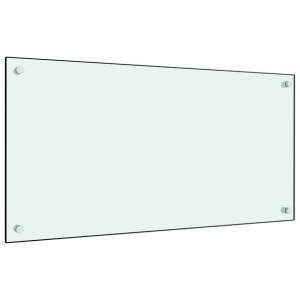 SZKLANY PANEL OCHRONNY DO KUCHNI BIAŁY, 80 x 40 cm, szkło hartowane