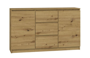 Komoda 2d3s 120 - Dąb Artisan