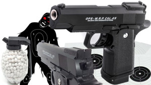 Metalowa Replika ASG Pistoletu Glock 19 GEN 5 Na Kulki 6mm + Granat Kulek b