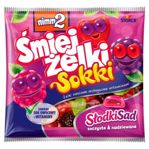 Pakiet 8szt Nimm2 Śmiejżelki Sokki Słodki Sad 90g Storck