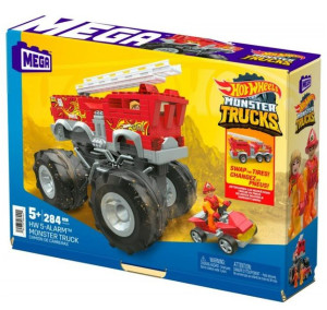 Mega Hot Wheels Monster Trucks zestaw klocki 284el