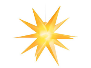 Gwiazda bożonarodzeniowa świetlna LED Lampa żółta