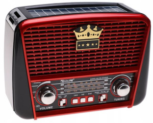 Radio Głośnik Aku Latarka Bluetooth MP3 USB Solar