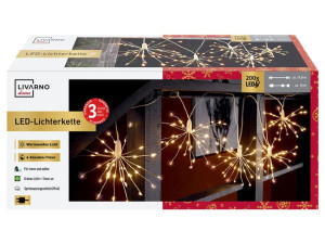 Łańcuch świetlny LED lampki choinka dmuchawiec 5 ciepła