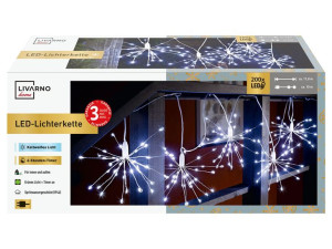 Łańcuch świetlny LED lampki choinka dmuchawiec 10 ciepła