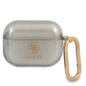 Guess etui do AirPods Pro GUAPUCG4GK czarne Glitter Collection
