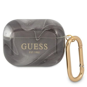 Guess etui do AirPods Pro GUAPUNMK czarne Marble Collection