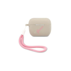 Guess etui do Airpods Pro GUACAPLSVSGP szaro różowe Silicone Vintage