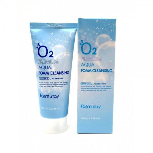 Pianka do twarzy FarmStay O2 Premium Aqua Foam Cleansing 100ml