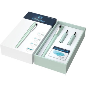 Schneider gift box Callissima mint Calligraphy fountain pen