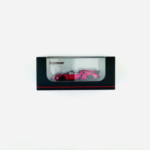 Lamborghini Veneno Roadster Magenta / Red Line Kyosho 1:64