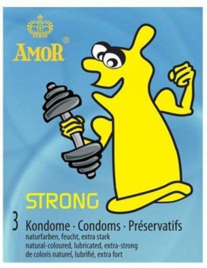 Prezerwatywy wzmocnione analne STRONG 3 szt
