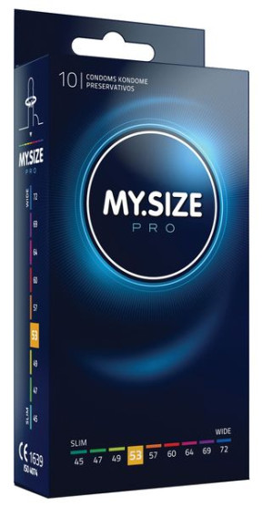 Profesjonalne prezerwatywy MYSIZE PRO 53mm 10szt
