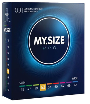 Prezerwatywy dopasowane My Size PRO 53mm 3 sztuki