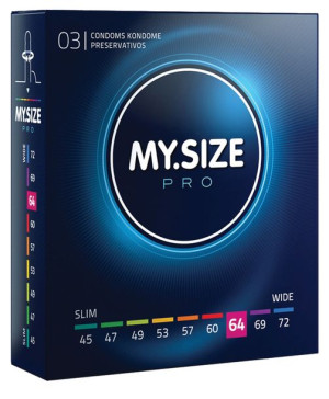 Prezerwatywy dopasowane My Size PRO 64mm 3 sztuki