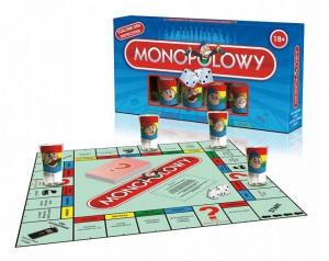Gra imprezowa alkoholowa Monopolowy plus kieliszki
