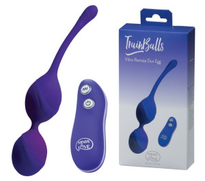 MINDS of LOVE TrainBalls Vibro Remote Duo Egg purple