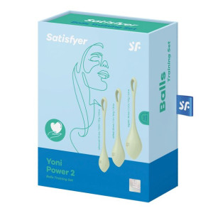 Kulki gejszy progresywne Satisfyer Yoni Power 2 zielone
