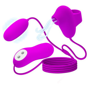 PRETTY LOVE - SUCTION & VIBRO-BULLETS, 12 vibration functions 12 sucking fu