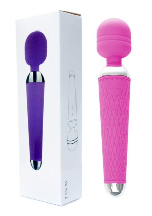 Masażer do łechtaczki sex różdżka 16 trybów 19cm fioletowy