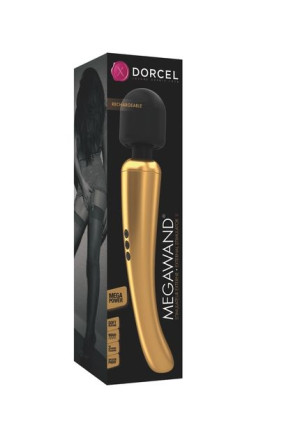 Stymulator łechtaczki DORCEL Megawand 20 trybów złoty
