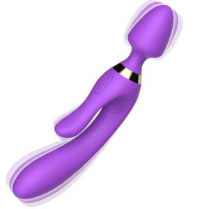 Masażer różdżka wibrator królik 9 trybów 23 cm fioletowy