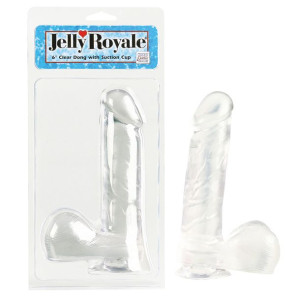 Dildo-dong W/suction Cup Clear 6 Inch