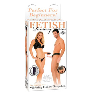 Proteza-ff Vibrating Hollow Strap On - Flesh
