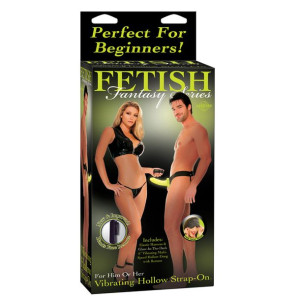 Proteza-ff Vibrating Hollow Strap On - Glow