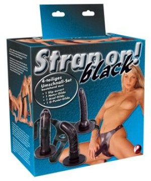 Majtki strap on 3 dildo analne waginalne punkt G