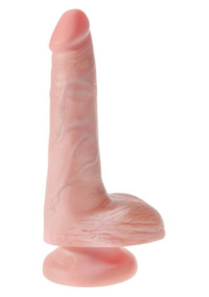 Dildo-king Cock 6"" Cock With Balls Flesh